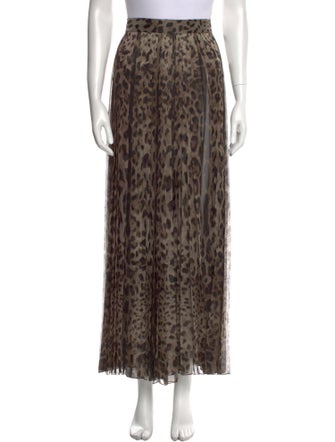 Dolce & Gabbana Animal Print Wide Leg Pants