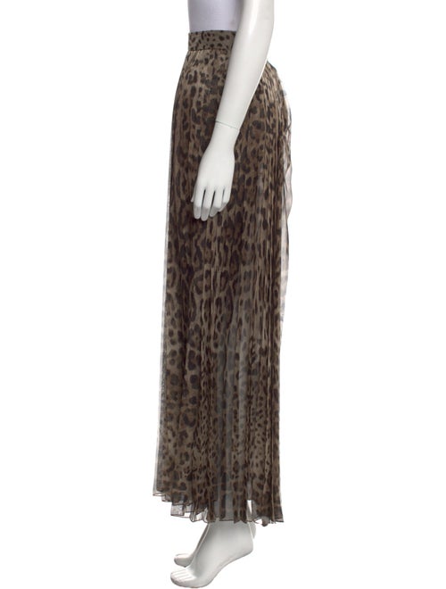 Dolce & Gabbana Animal Print Wide Leg Pants