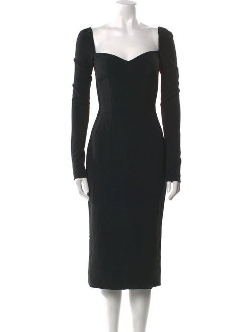 Dolce & Gabbana Square Neckline Midi Length Dress