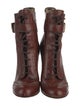 Dolce & Gabbana Leather Lace-Up Boots
