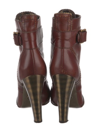 Dolce & Gabbana Leather Lace-Up Boots