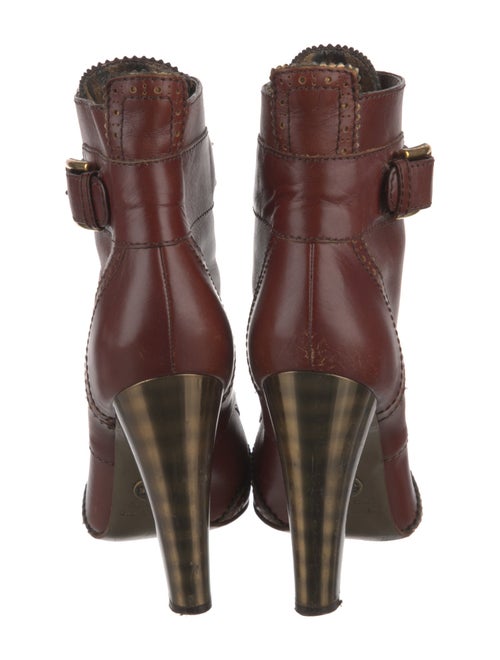 Dolce & Gabbana Leather Lace-Up Boots