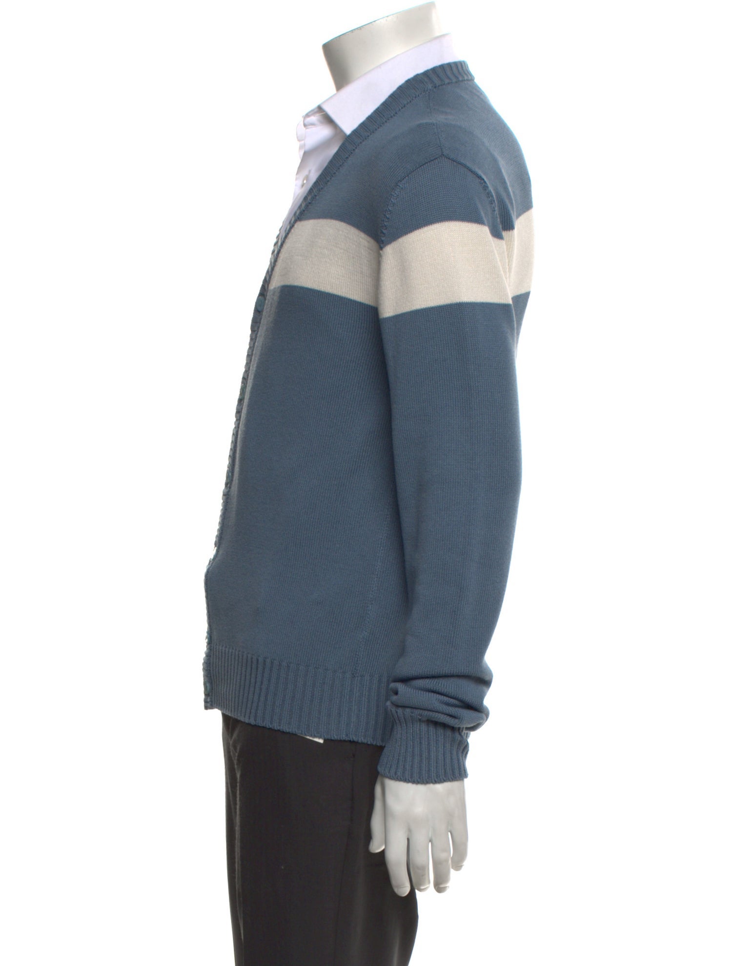 Dolce & Gabbana Colorblock Pattern V-Neck Cardigan