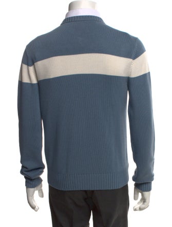 Dolce & Gabbana Colorblock Pattern V-Neck Cardigan