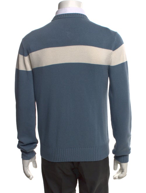 Dolce & Gabbana Colorblock Pattern V-Neck Cardigan