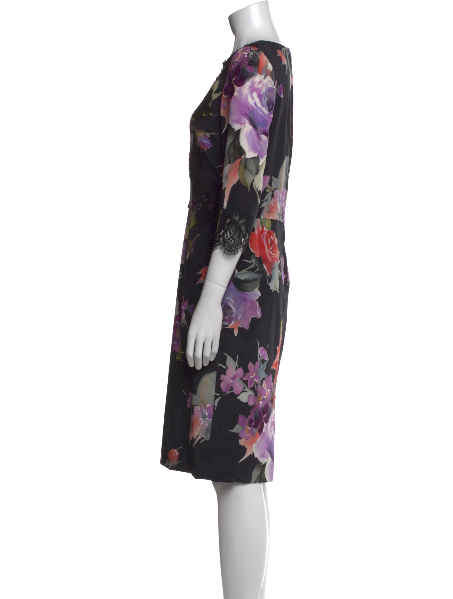 Dolce & Gabbana Silk Knee-Length Dress