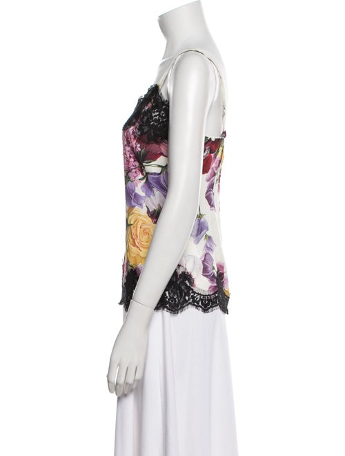 Dolce & Gabbana Silk Floral Print Top