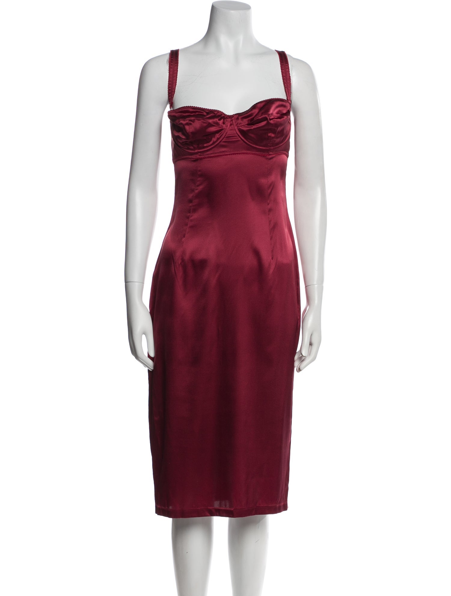 Dolce & Gabbana Square Neckline Midi Length Dress
