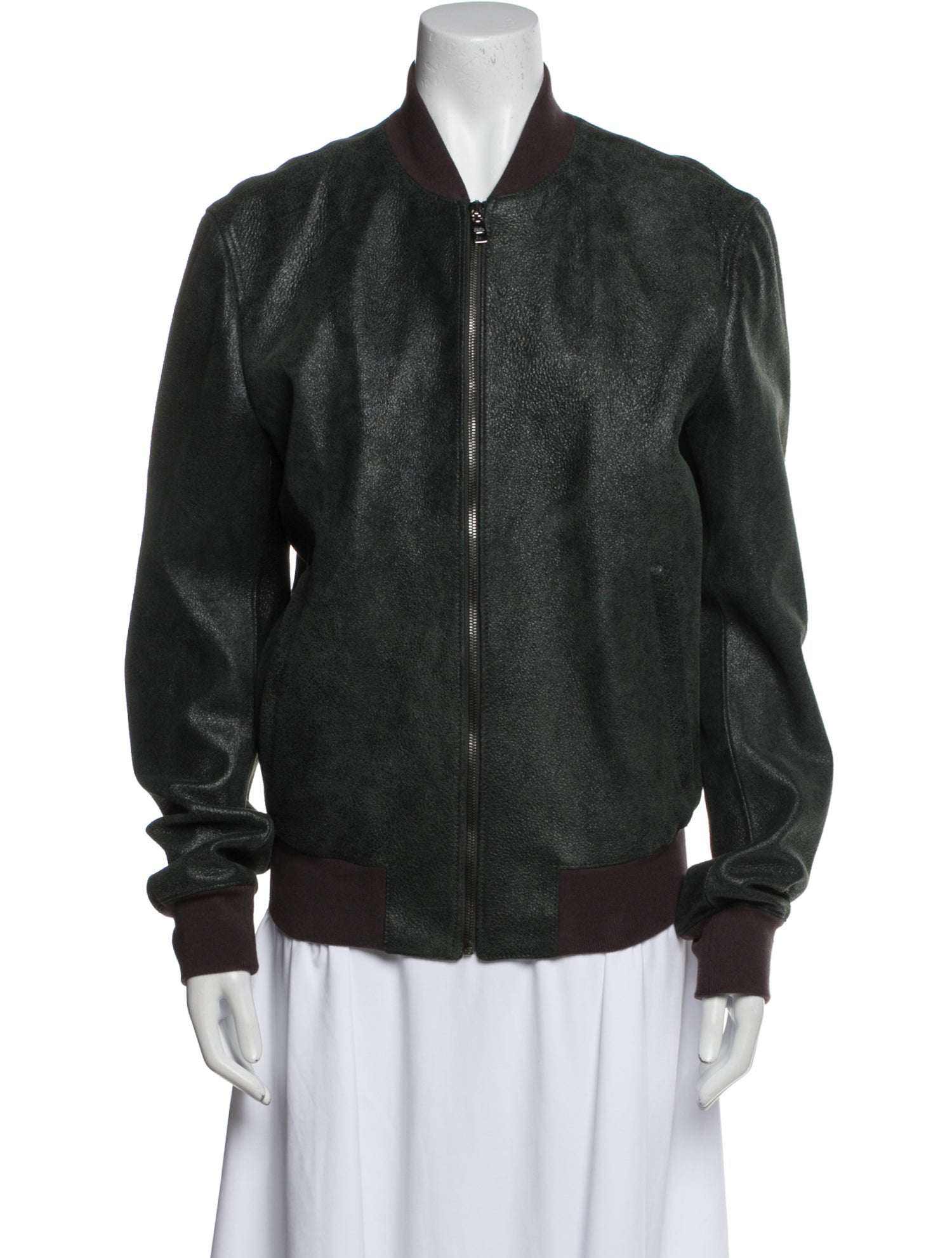 Dolce & Gabbana Lamb Leather Bomber Jacket