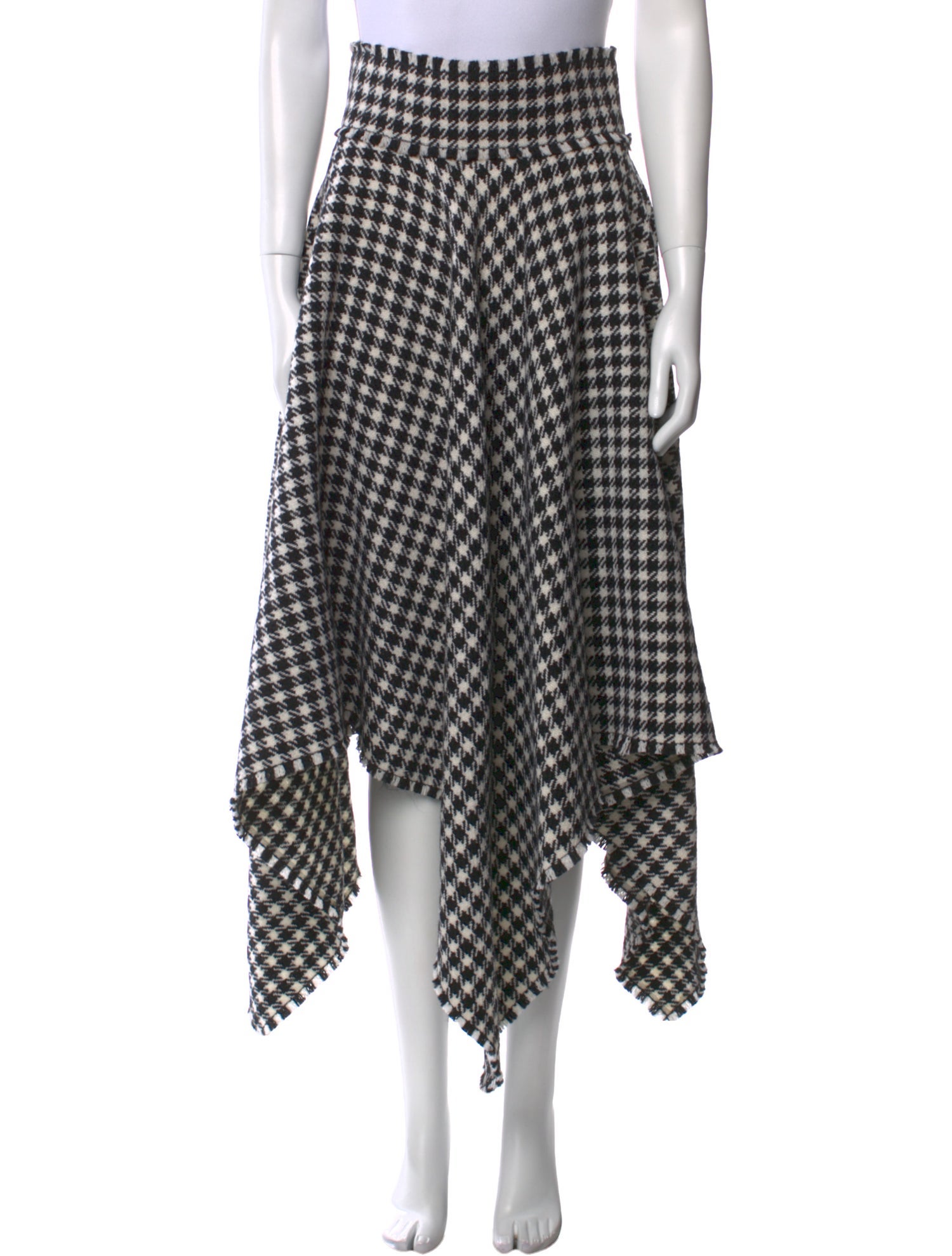 Dolce & Gabbana Virgin Wool Midi Length Skirt