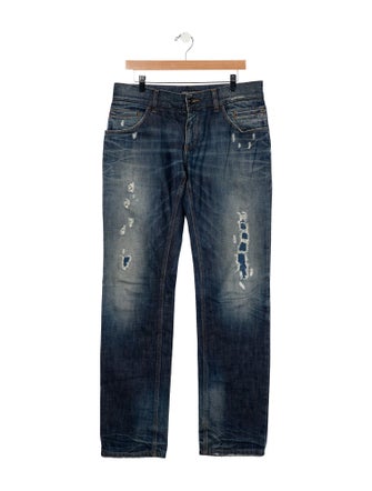 Dolce & Gabbana Mid-Rise Straight Leg Jeans
