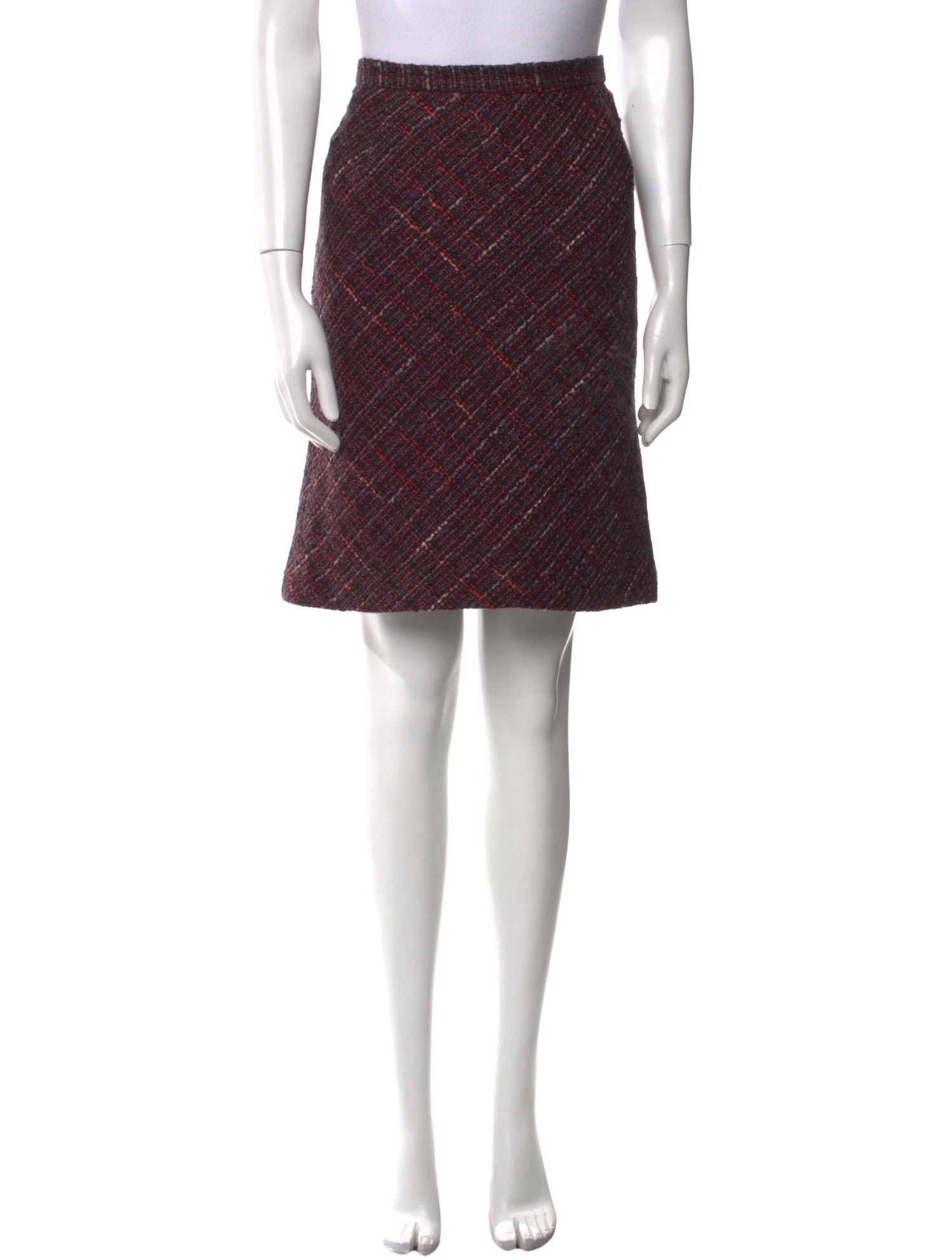 Dolce & Gabbana Virgin Wool Knee-Length Skirt