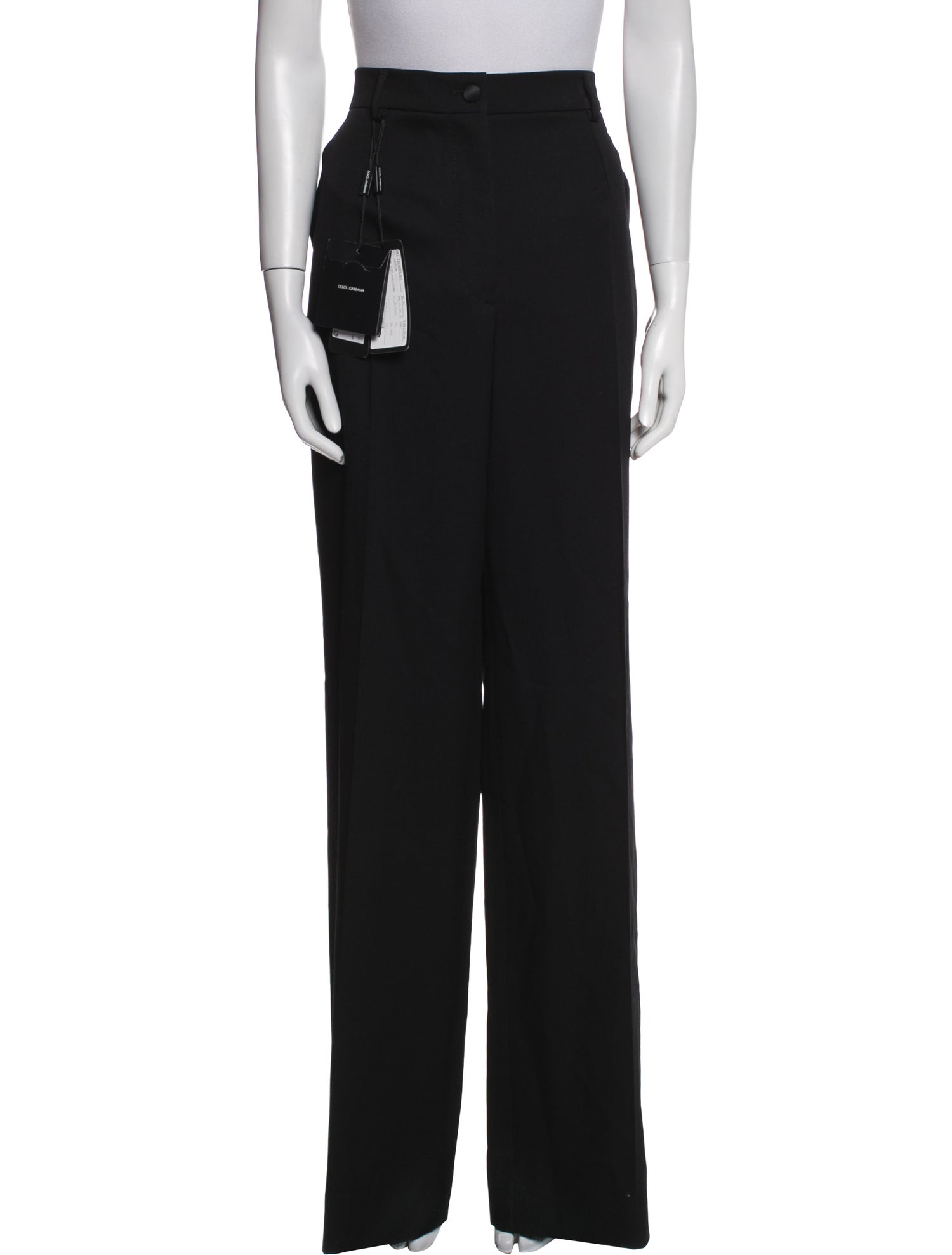 Dolce & Gabbana Virgin Wool Wide Leg Pants w/ Tags