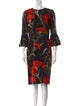 Dolce & Gabbana Floral Print Midi Length Dress