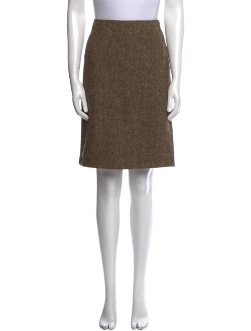 Dolce & Gabbana Lambswool Knee-Length Skirt