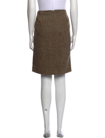 Dolce & Gabbana Lambswool Knee-Length Skirt