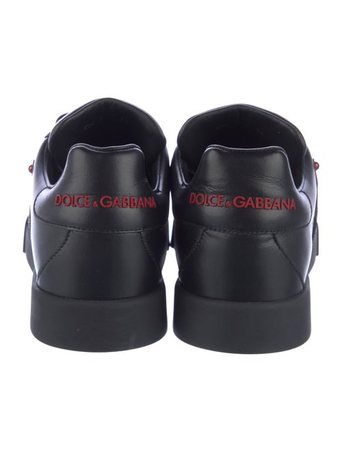 Dolce & Gabbana Leather Printed Sneakers