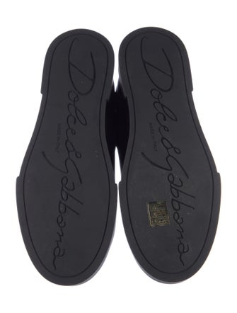 Dolce & Gabbana Leather Printed Sneakers