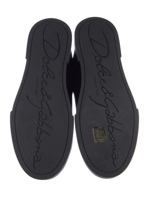 Dolce & Gabbana Leather Printed Sneakers