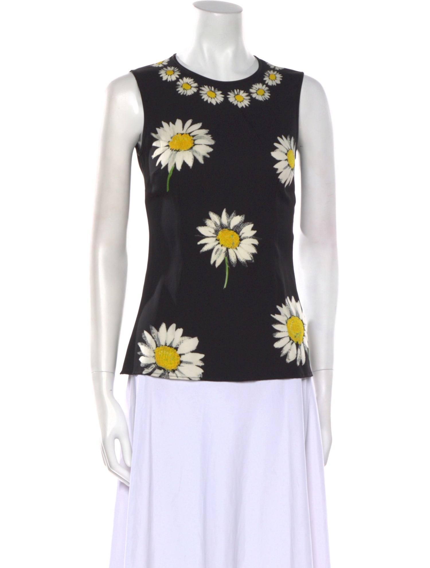 Dolce & Gabbana Silk Floral Print Top