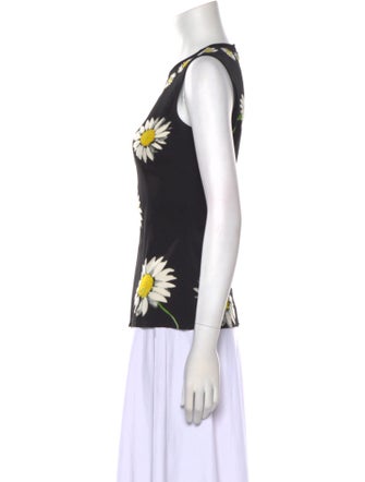 Dolce & Gabbana Silk Floral Print Top