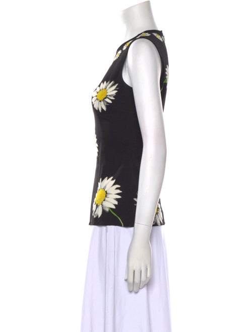 Dolce & Gabbana Silk Floral Print Top