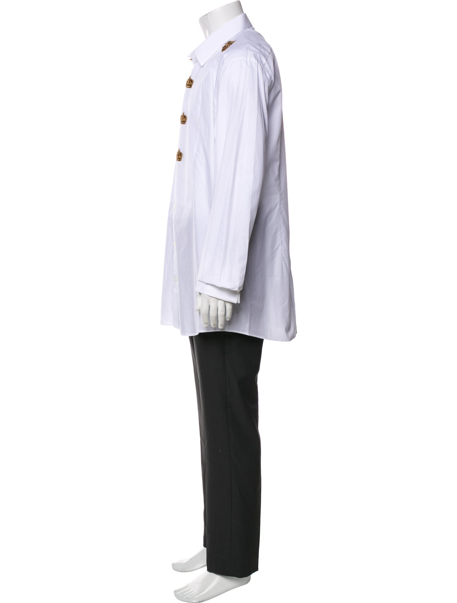 Dolce & Gabbana Long Sleeve Tuxedo Shirt
