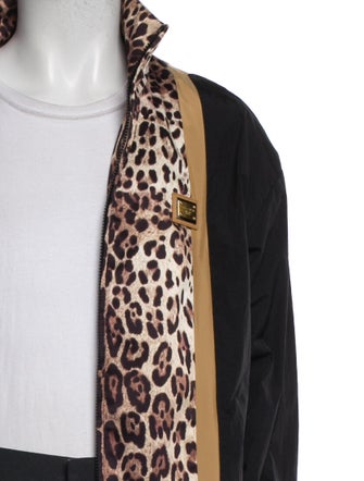 Dolce & Gabbana Animal Print Windbreaker