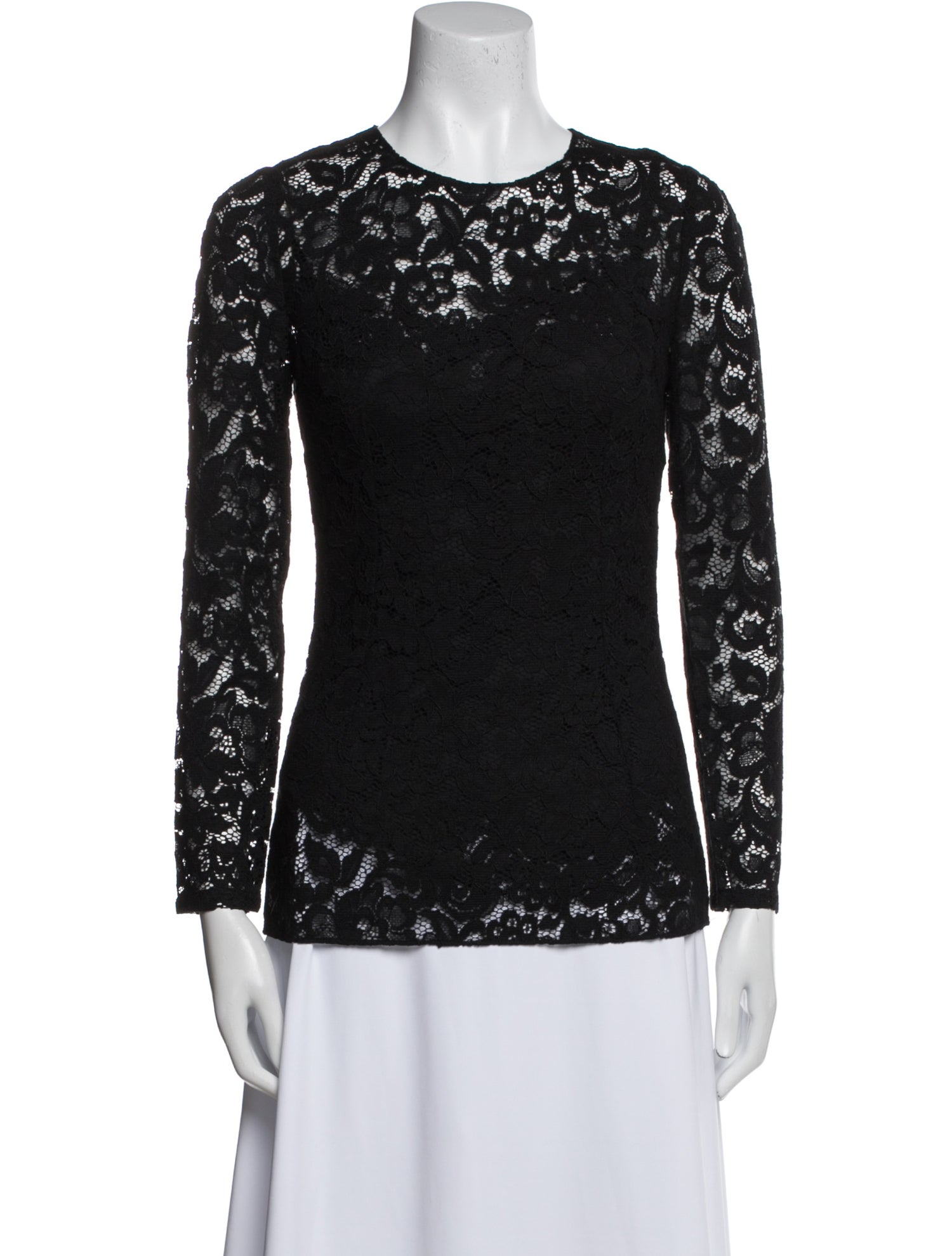 Dolce & Gabbana Lace Lace Pattern Top