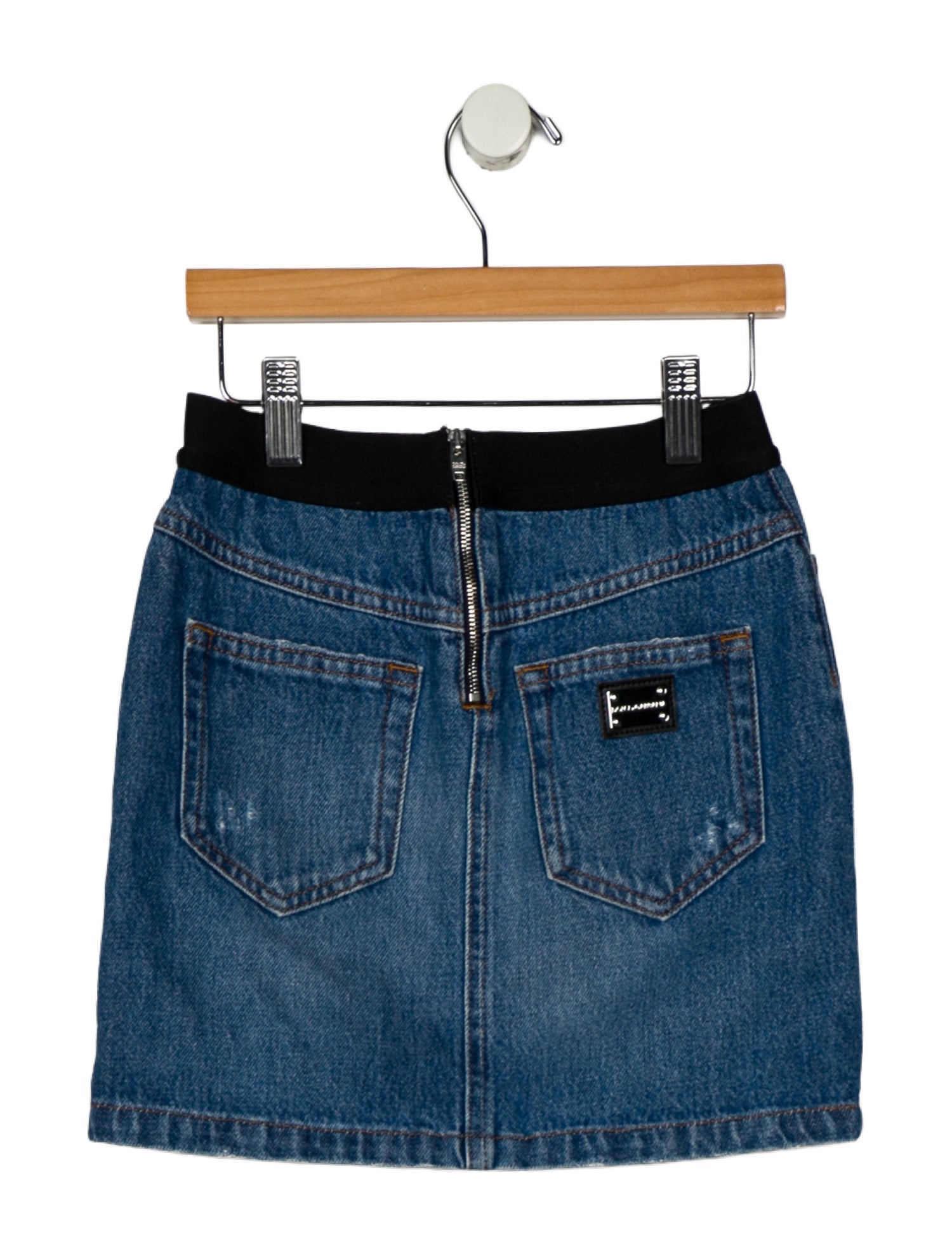 Dolce & Gabbana Girls' Denim Mini Skirt