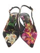 Dolce & Gabbana Floral Print Slingback Pumps