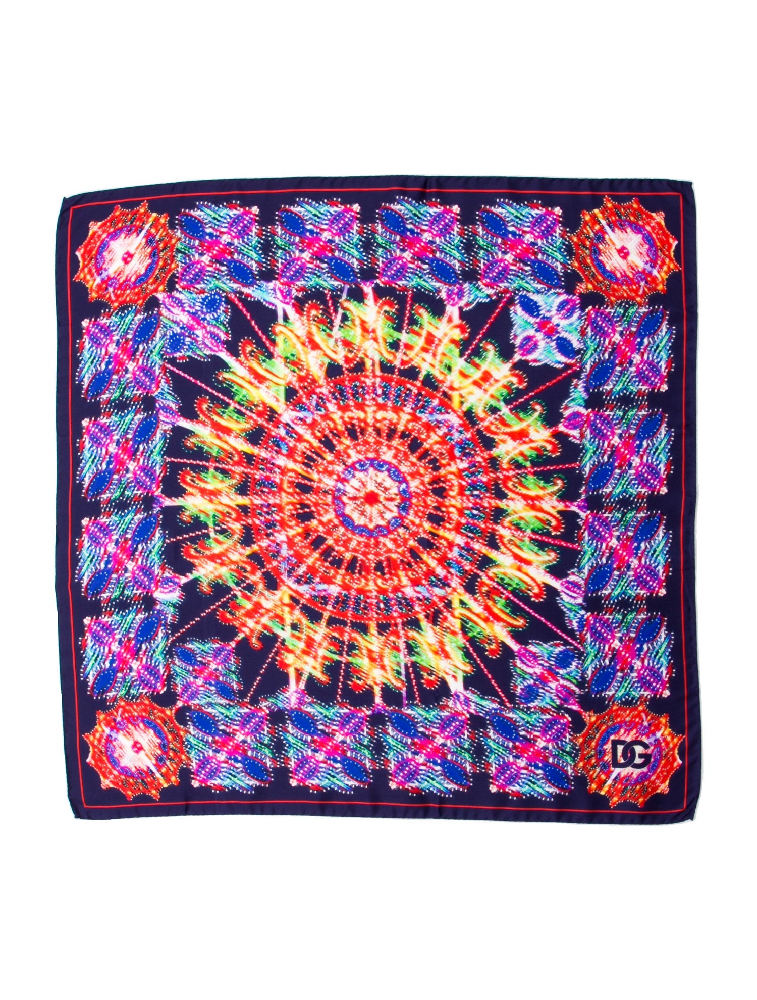 Dolce & Gabbana Silk Printed Scarf