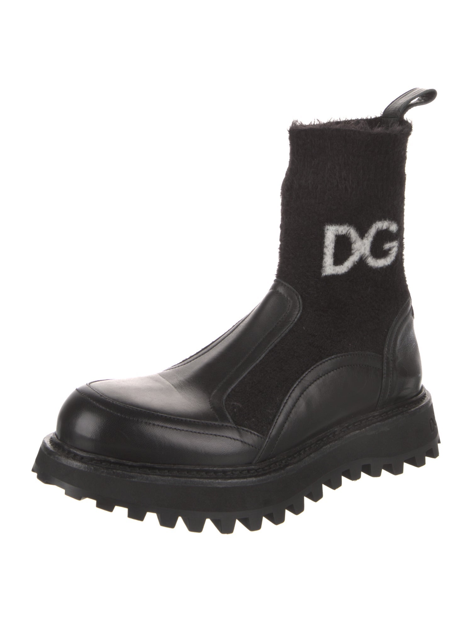 Dolce & Gabbana Leather Combat Boots w/ Tags