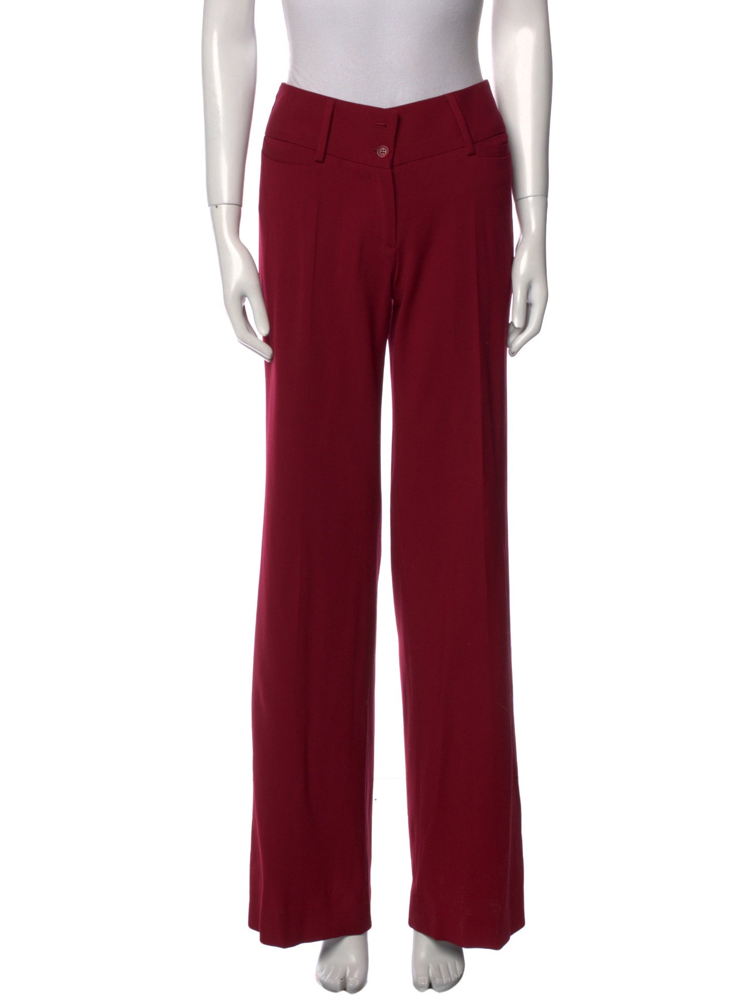 Dolce & Gabbana Virgin Wool Wide Leg Pants