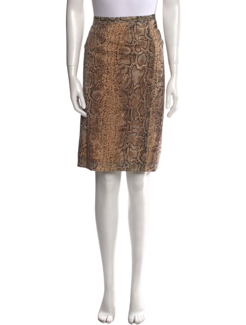 Dolce & Gabbana Silk Knee-Length Skirt