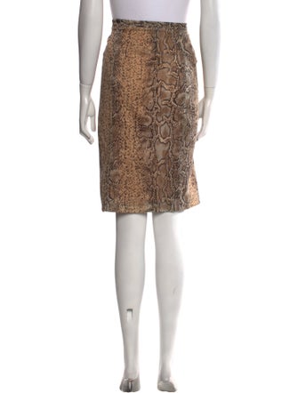 Dolce & Gabbana Silk Knee-Length Skirt