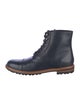 Dolce & Gabbana Leather Combat Boots