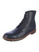 Dolce & Gabbana Leather Combat Boots