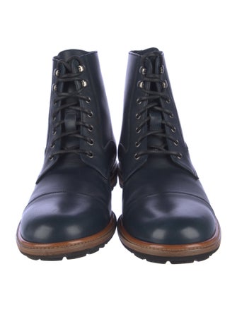 Dolce & Gabbana Leather Combat Boots