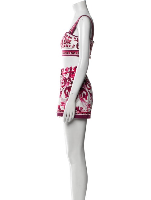 Dolce & Gabbana Linen Printed Short Set
