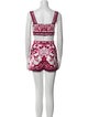 Dolce & Gabbana Linen Printed Short Set
