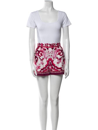 Dolce & Gabbana Linen Printed Short Set