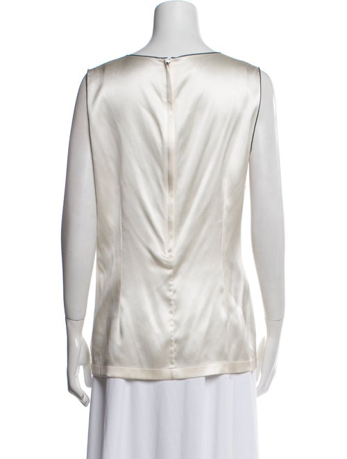 Dolce & Gabbana Silk Scoop Neck Top