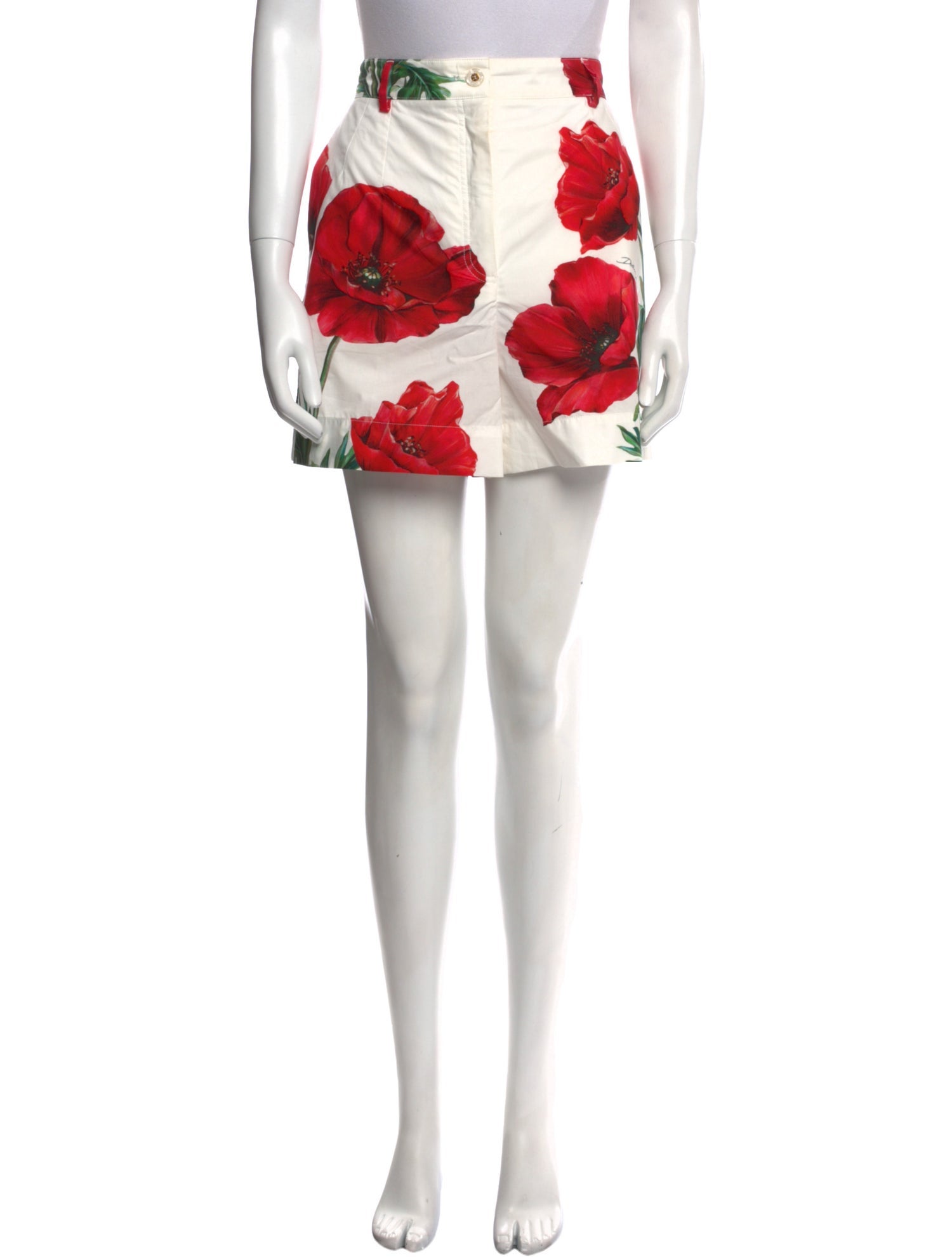 Dolce & Gabbana Floral Print Mini Shorts