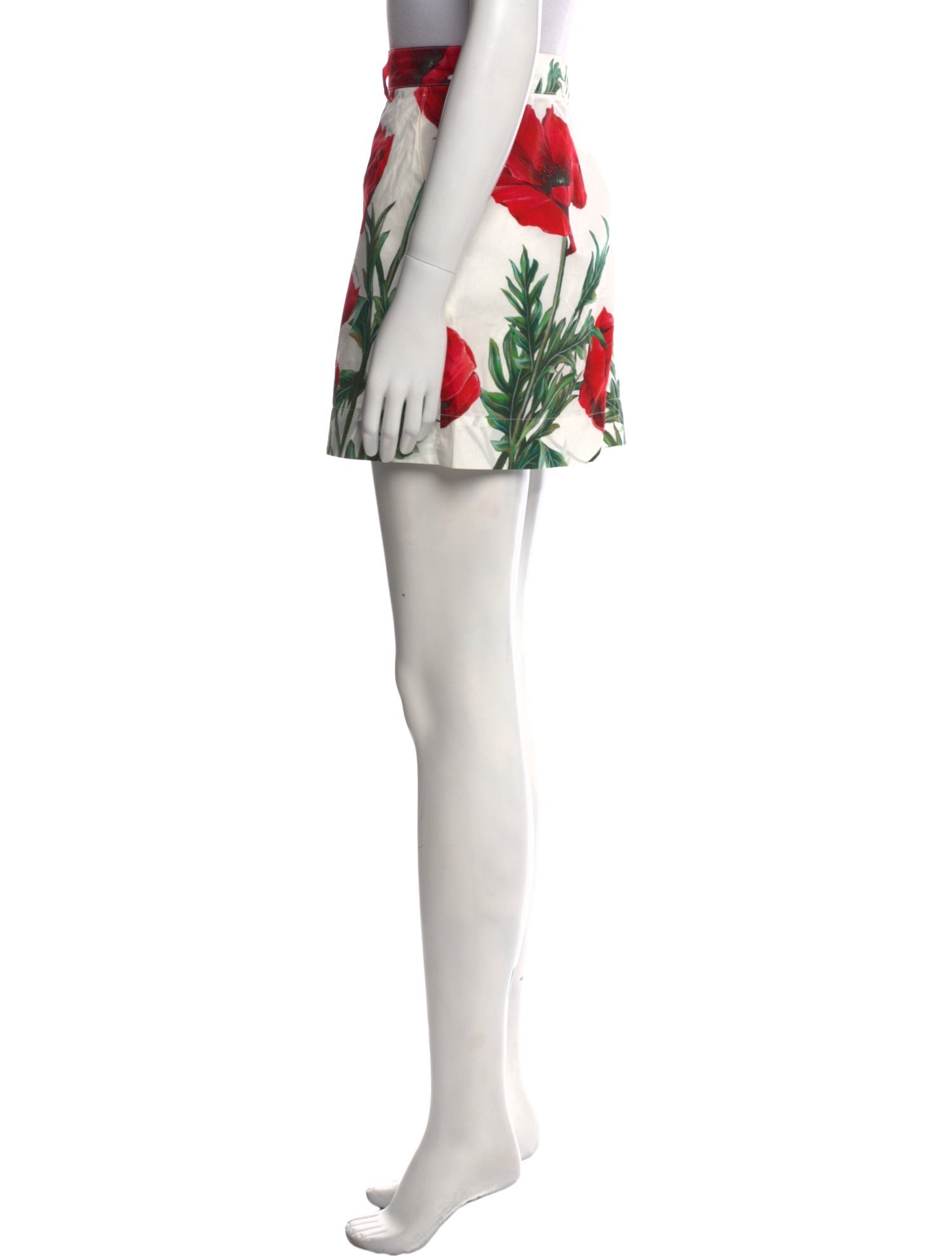 Dolce & Gabbana Floral Print Mini Shorts