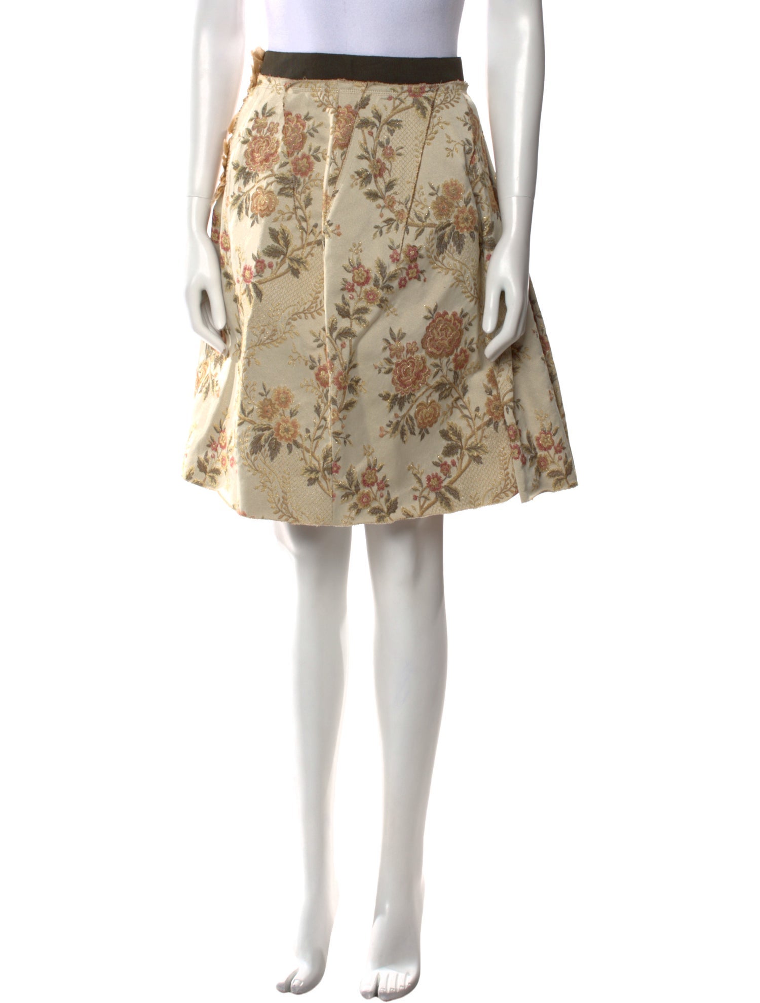 Dolce & Gabbana Floral Print Knee-Length Skirt