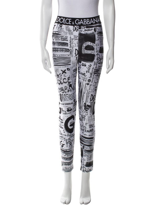 Dolce & Gabbana Printed Skinny Leg Pants