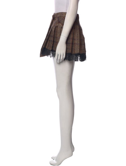 Dolce & Gabbana Plaid Print Mini Skirt