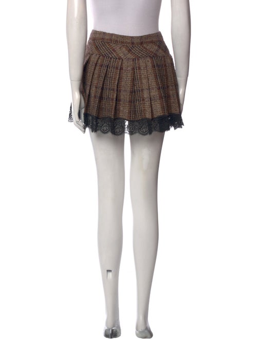 Dolce & Gabbana Plaid Print Mini Skirt