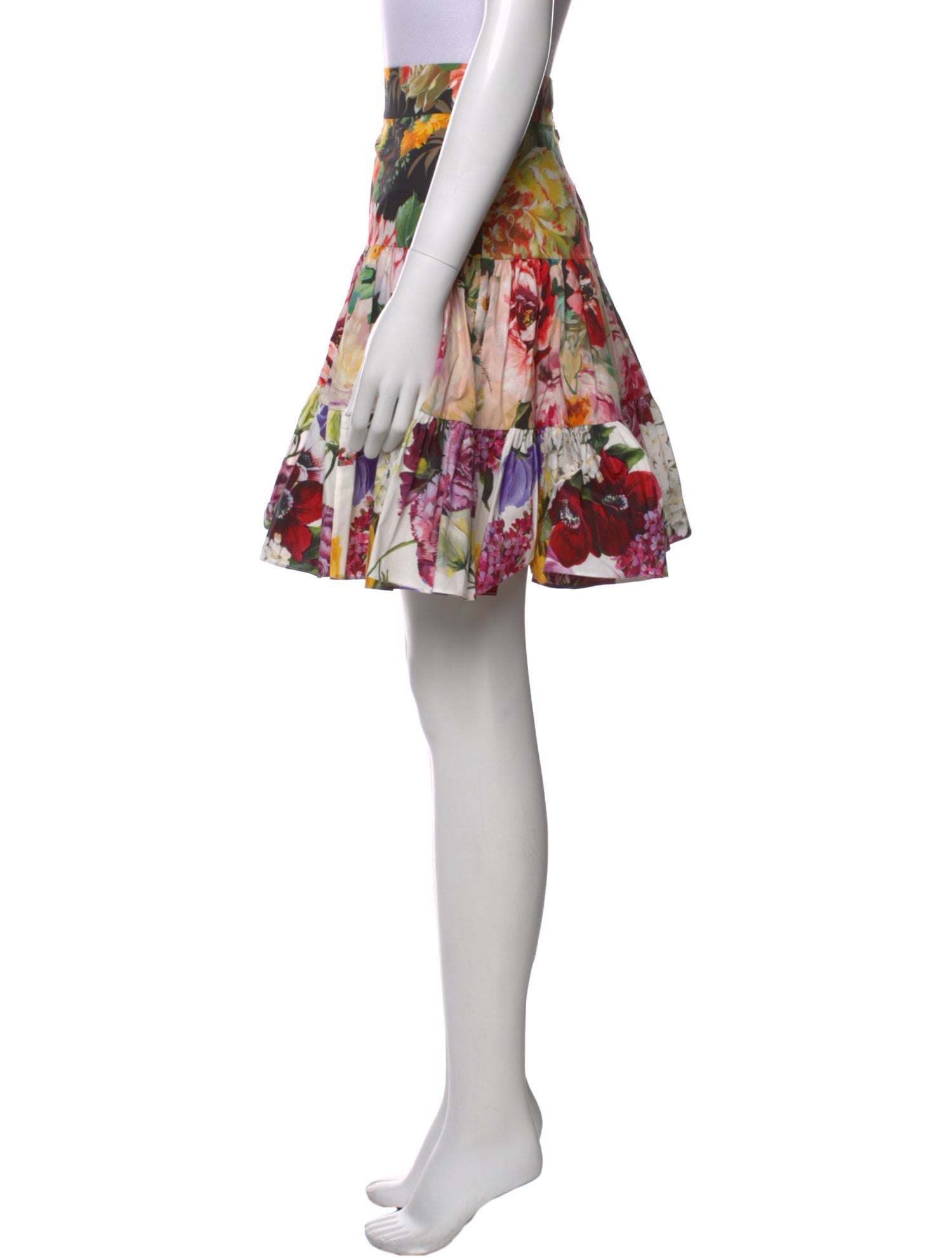 Dolce & Gabbana Floral Print Knee-Length Skirt